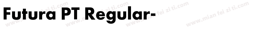 Futura PT Regular字体转换